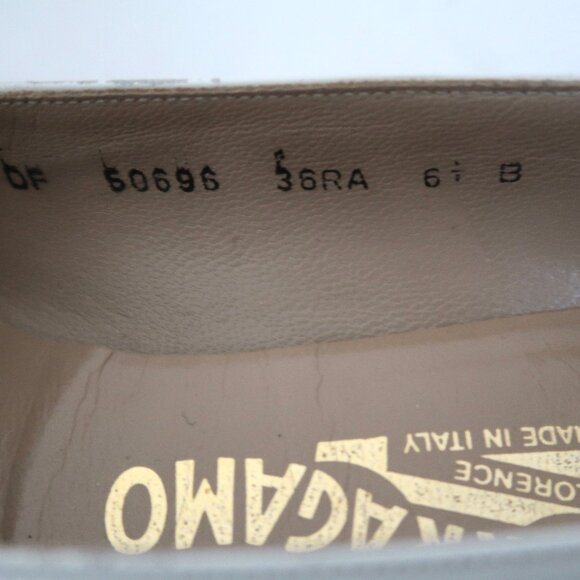 FERRAGAMO Two Tone spectator low heel pumps 6.5 B black & white - Picture 9 of 9